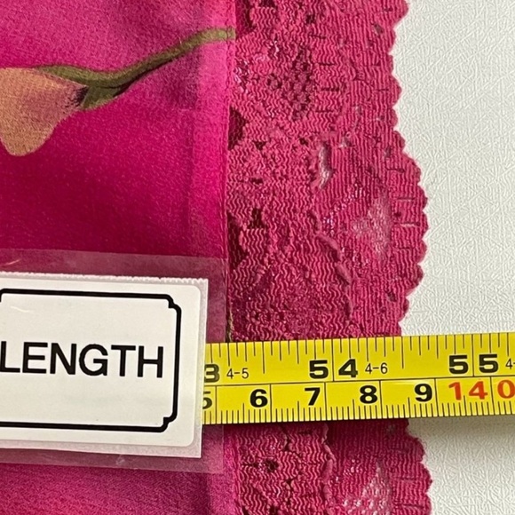 Silks by I.S.C. Silk Sleeveless V Neck Tropical Print Lined Maxi Dress Size XL - Picture 9 of 9